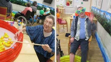 Bingham Residents enjoy summer themed afternoon with entertainer
